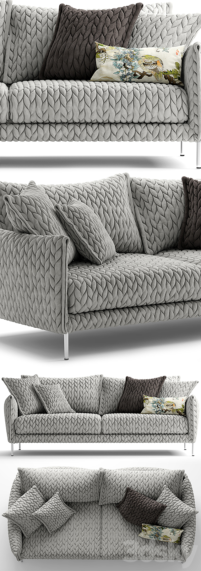 Sofa gentry 105 two seater sofa 3DSMax File - thumbnail 2