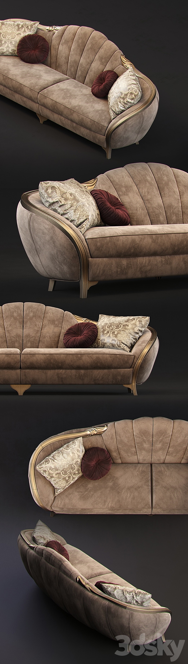 Sofa GoldConfort Paradise 3DSMax File - thumbnail 2