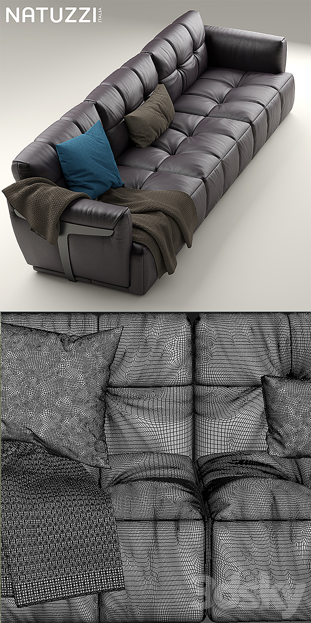 Sofa Herman NATUZZI ITALIA 3DSMax File - thumbnail 3