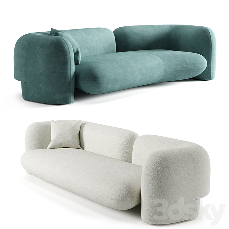 Sofa Hessentia GIO 3DS Max Model - thumbnail 1