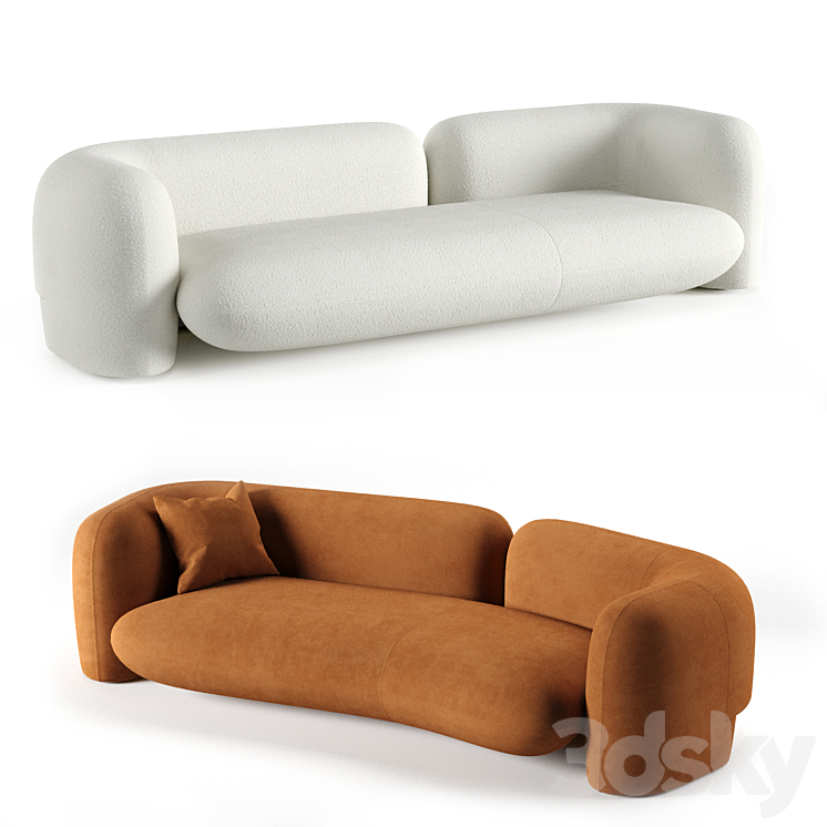 Sofa Hessentia GIO 3DS Max Model - thumbnail 2