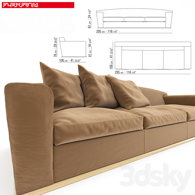 Sofa HILL 3DSMax File - thumbnail 2