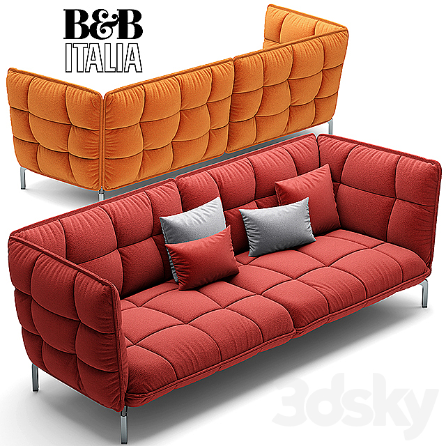 Sofa HUSK sofa B & B Italia 261 3DSMax File - thumbnail 3