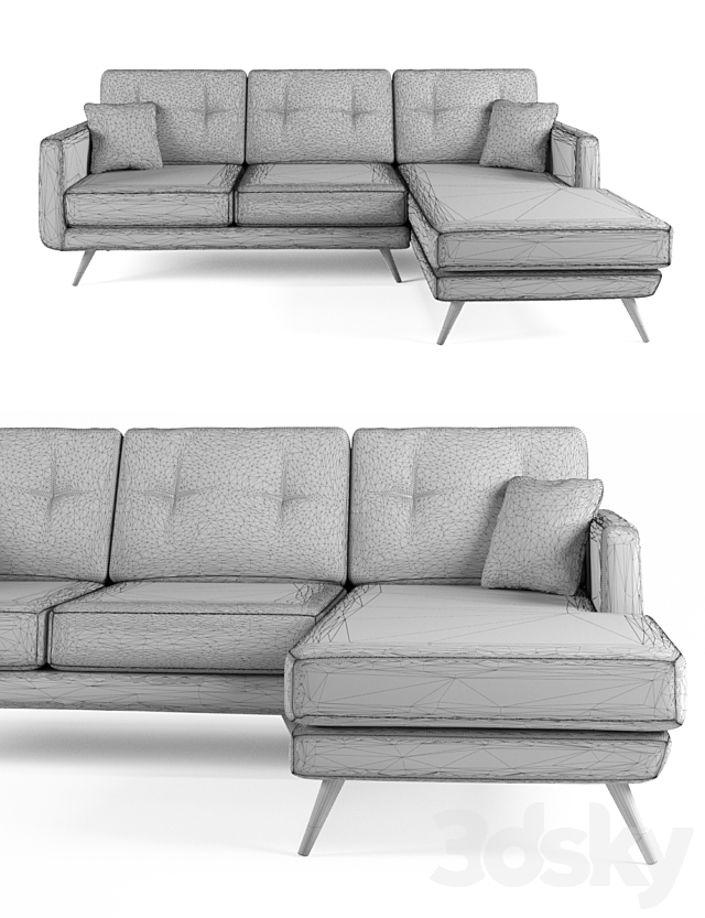 Sofa IKEA _ Sofa IKEA 3DS Max Model - thumbnail 3