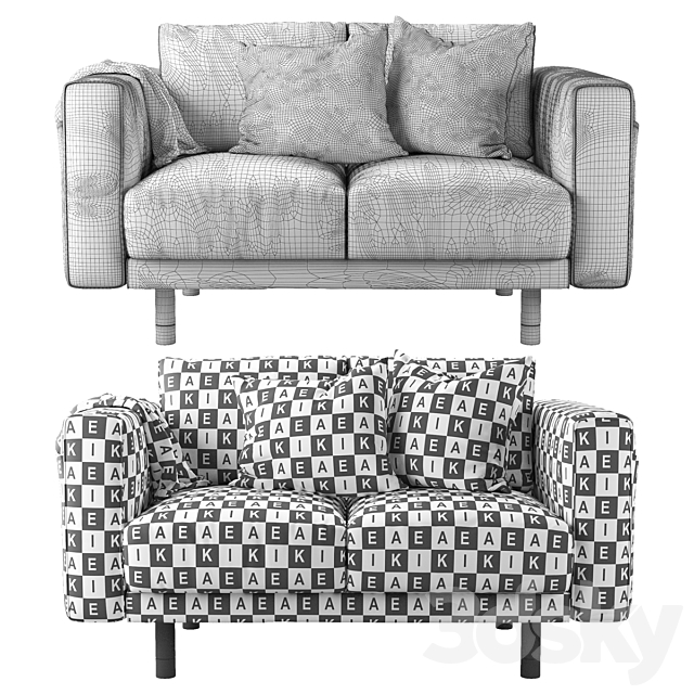 Sofa Ikea Norsborg 1 3DSMax File - thumbnail 3