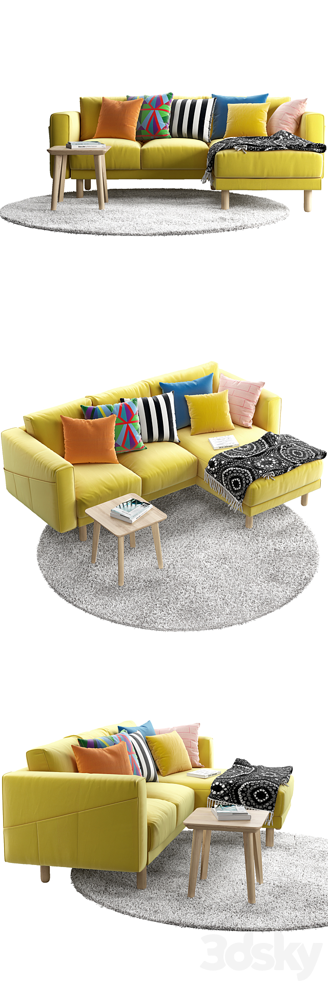 Sofa Ikea Norsborg 3 3DSMax File - thumbnail 2