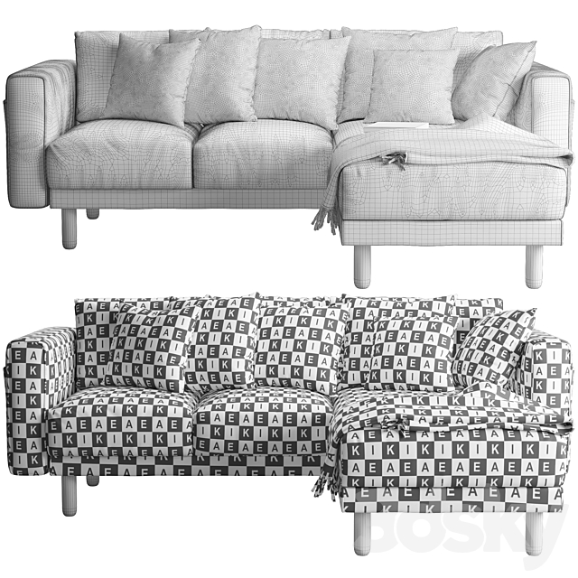 Sofa Ikea Norsborg 3 3DSMax File - thumbnail 3