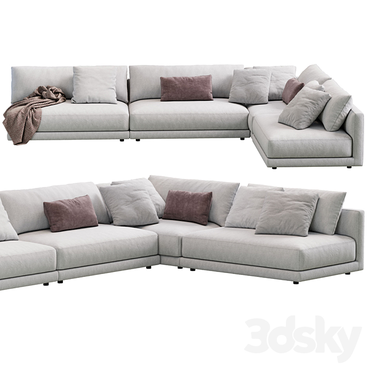 Sofa Katarina By Blanche 3DS Max Model - thumbnail 2