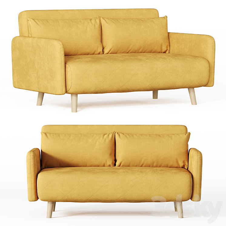 Sofa Kusken 3DS Max Model - thumbnail 1