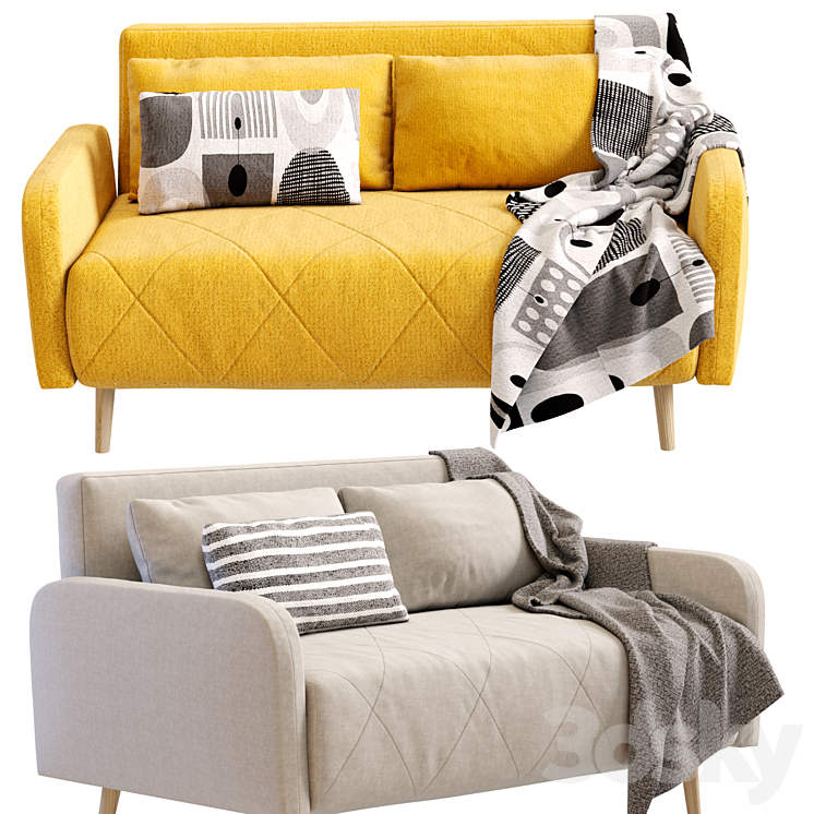 Sofa Kusken By Divan.ru 3DS Max Model - thumbnail 2