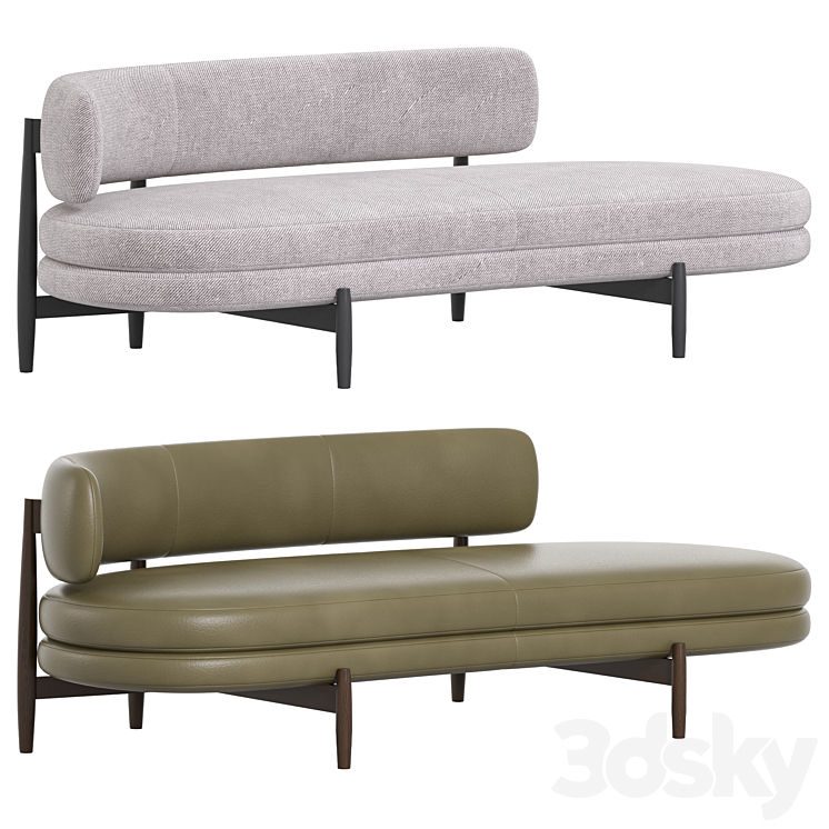 Sofa Lars \/ Minotti 3DS Max Model - thumbnail 1