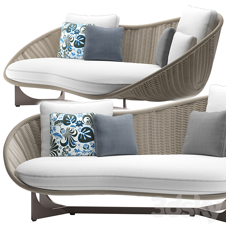 “sofa Lido “”Cord”” Outdoor by Minotti 2021 collection” 3DS Max Model - thumbnail 2