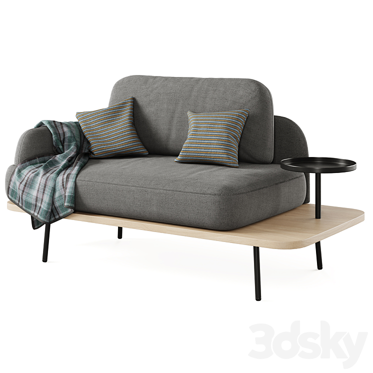 Sofa Lie down by cosmo 3DS Max Model - thumbnail 2