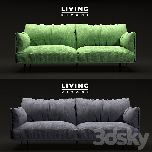 Sofa living 3DSMax File - thumbnail 2