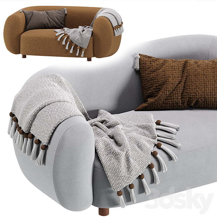 Sofa Londi Cozy Ivory Divan.ru \/ Sofa Londi 3DS Max Model - thumbnail 2