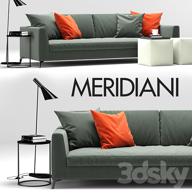 Sofa Louis Up. Meridiani 3DSMax File - thumbnail 1