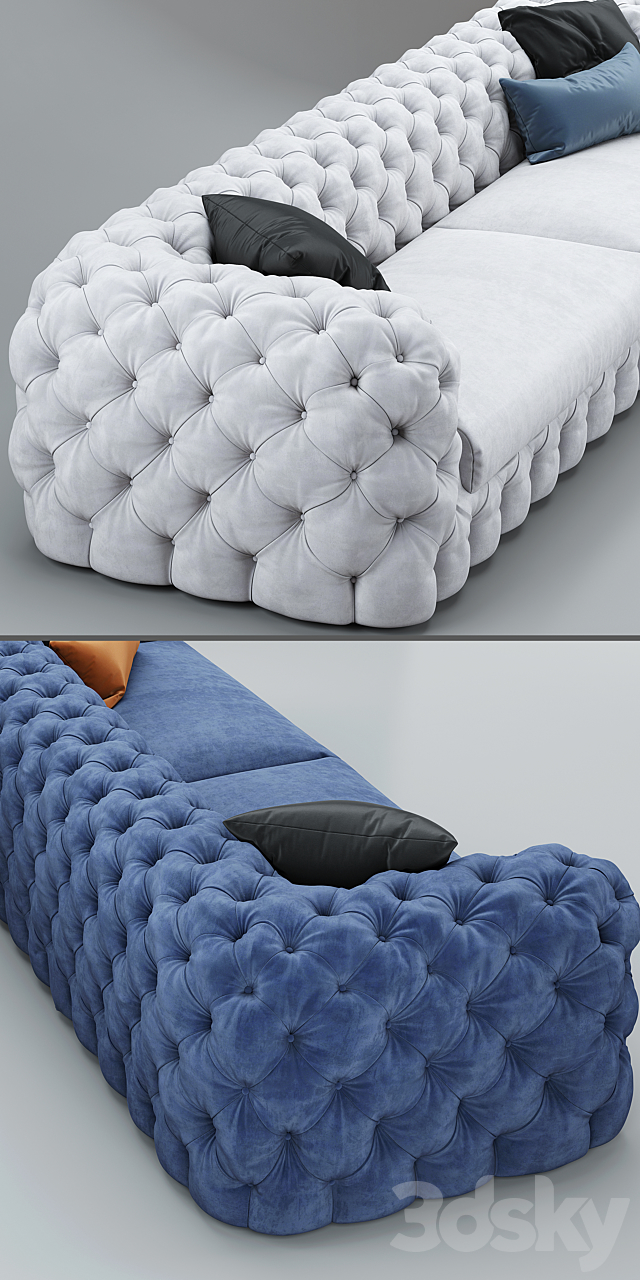 Sofa MaxDivani AUTOGRAFO Tufted 3DSMax File - thumbnail 2