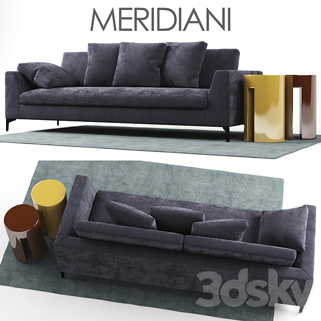 Sofa Meridiani LOUIS UP Sofa 3ds Max - thumbnail 1