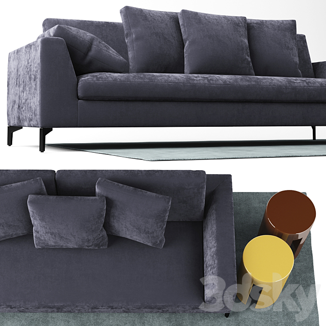 Sofa Meridiani LOUIS UP Sofa 3ds Max - thumbnail 2