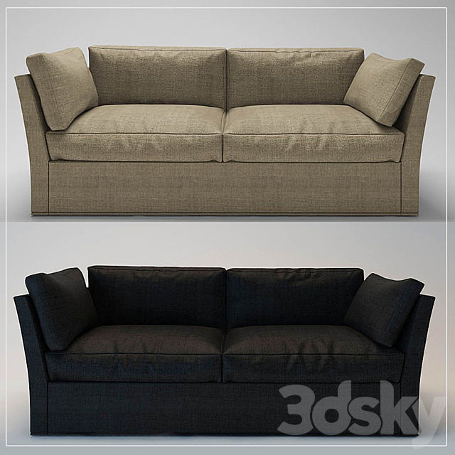 Sofa Meridiani QUINN 3DS Max Model - thumbnail 1