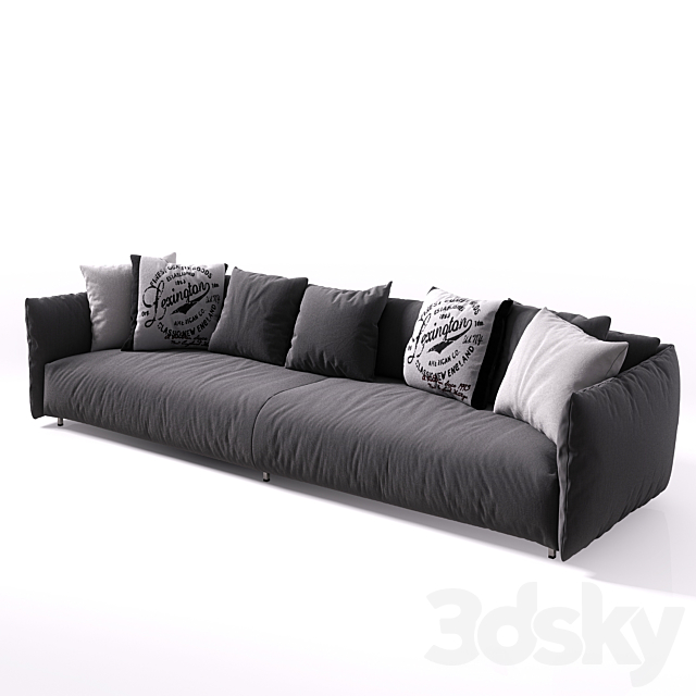 Sofa Meridiani Scott Twin 3DSMax File - thumbnail 1