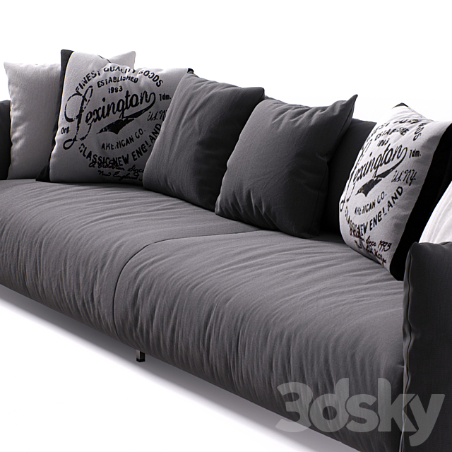 Sofa Meridiani Scott Twin 3DSMax File - thumbnail 3