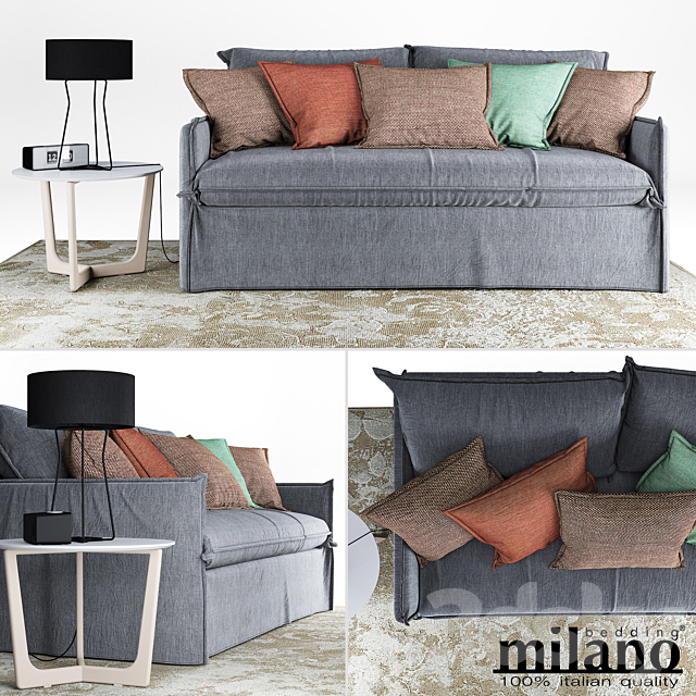 Sofa Milano bedding_Clarke 3ds Max - thumbnail 1