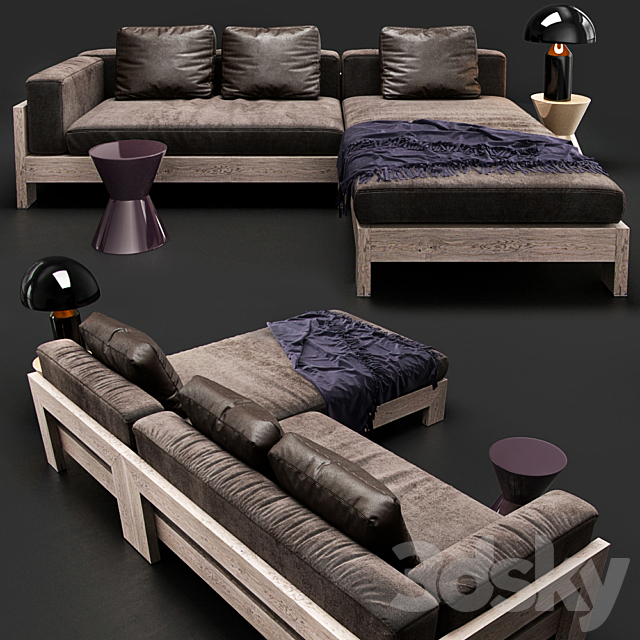 Sofa Minotti ALISON IROKO 3DSMax File - thumbnail 2