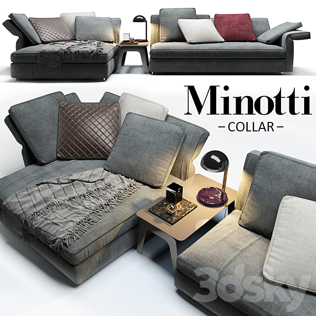 Sofa Minotti Collar 3DSMax File - thumbnail 1