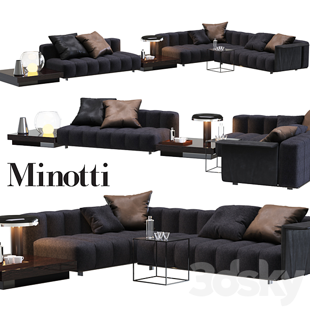 Sofa Minotti Freeman 3DSMax File - thumbnail 1