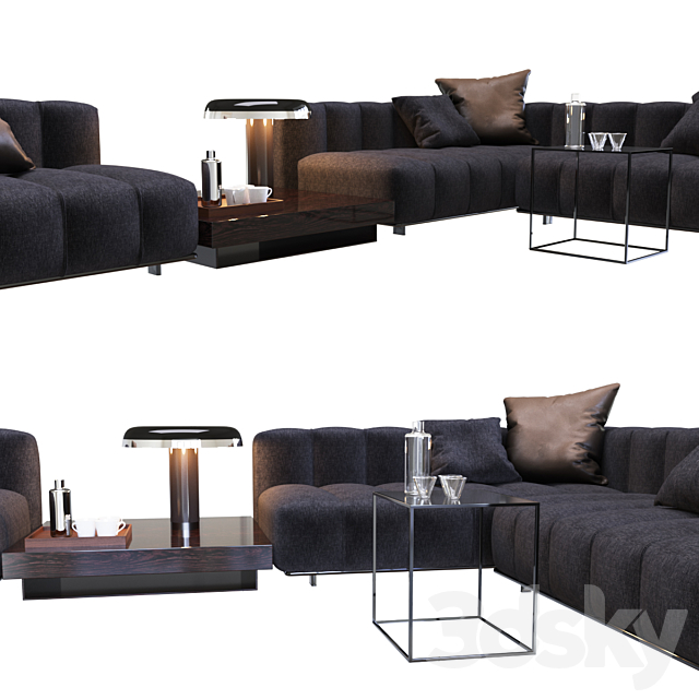 Sofa Minotti Freeman 3DSMax File - thumbnail 2