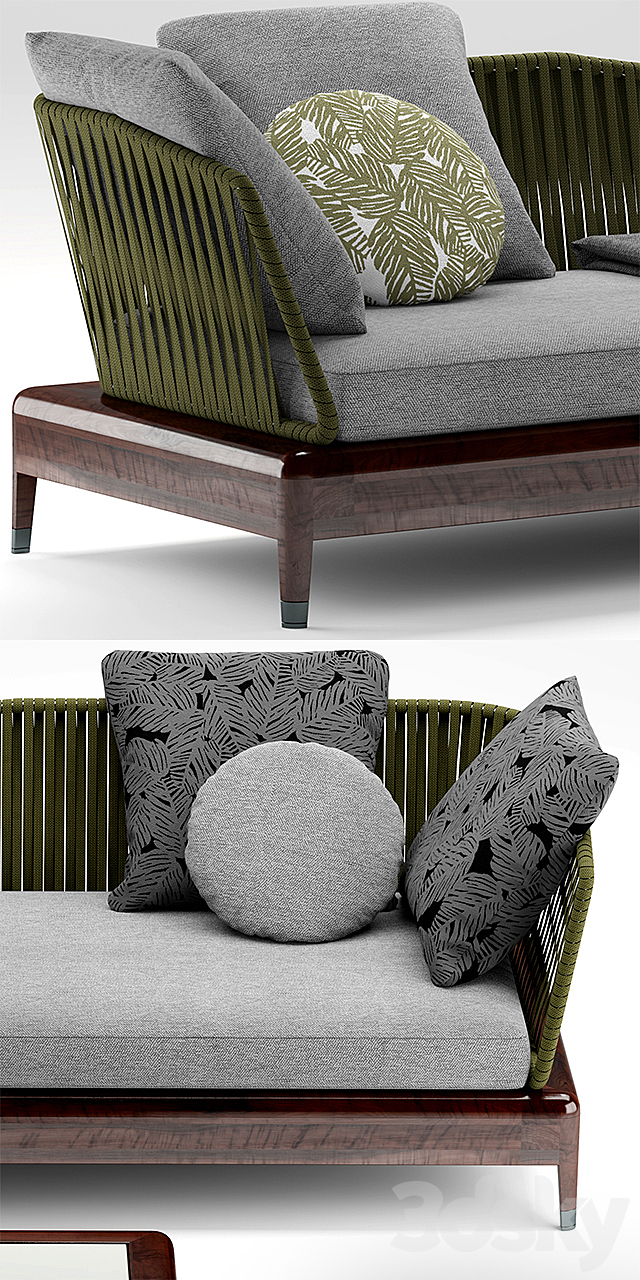 Sofa minotti indiana 3DSMax File - thumbnail 2