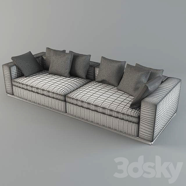 Sofa Minotti Leonard 3DSMax File - thumbnail 2