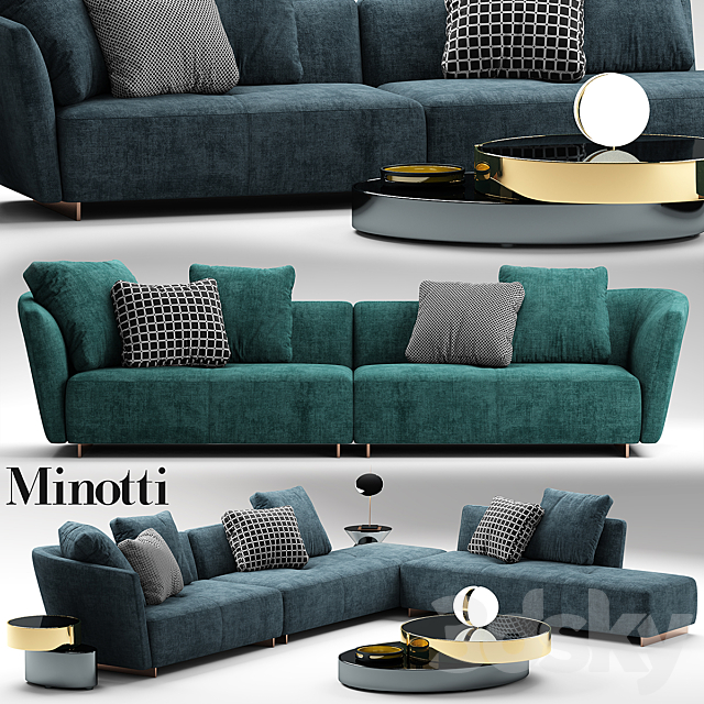 Sofa minotti lounge seymour 3DSMax File - thumbnail 1