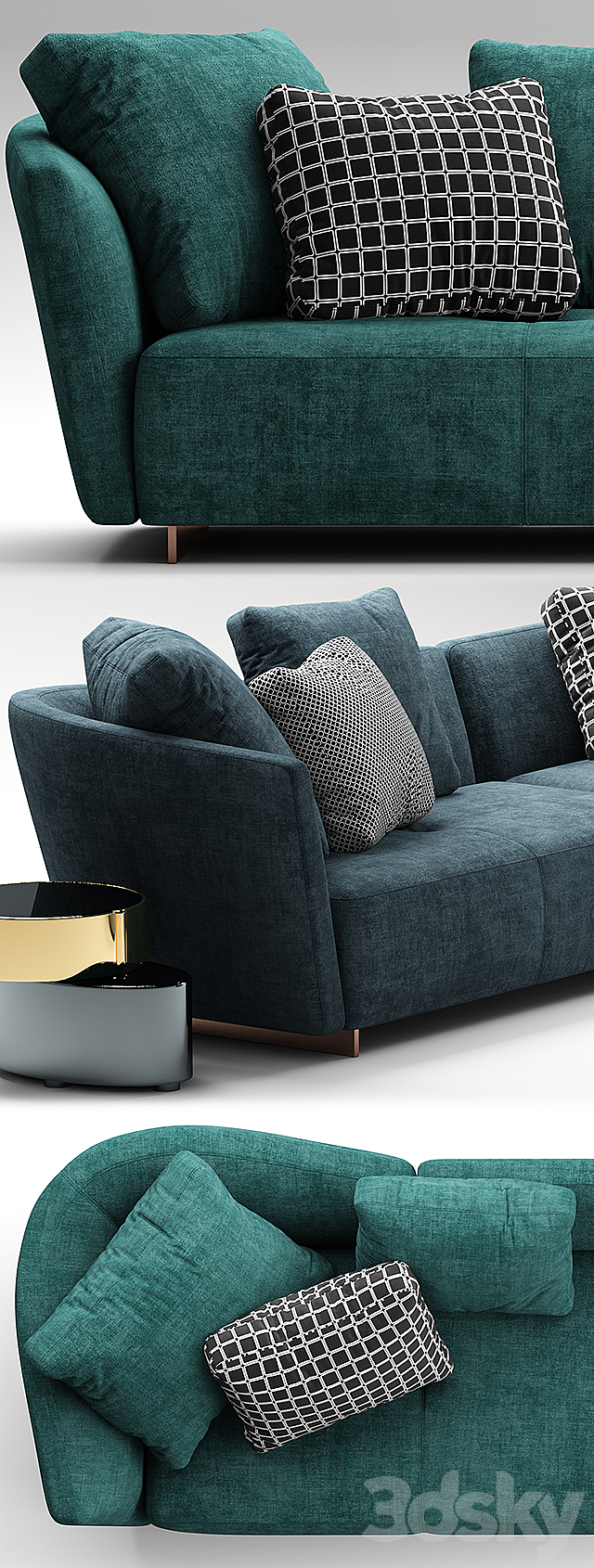 Sofa minotti lounge seymour 3DSMax File - thumbnail 2