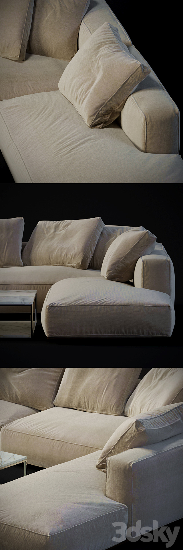 Sofa modular Grandemare 3DSMax File - thumbnail 3