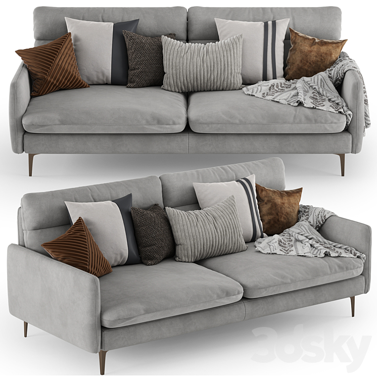 Sofa MONTE-CARLO Duvivier Canapes 3DS Max Model - thumbnail 1