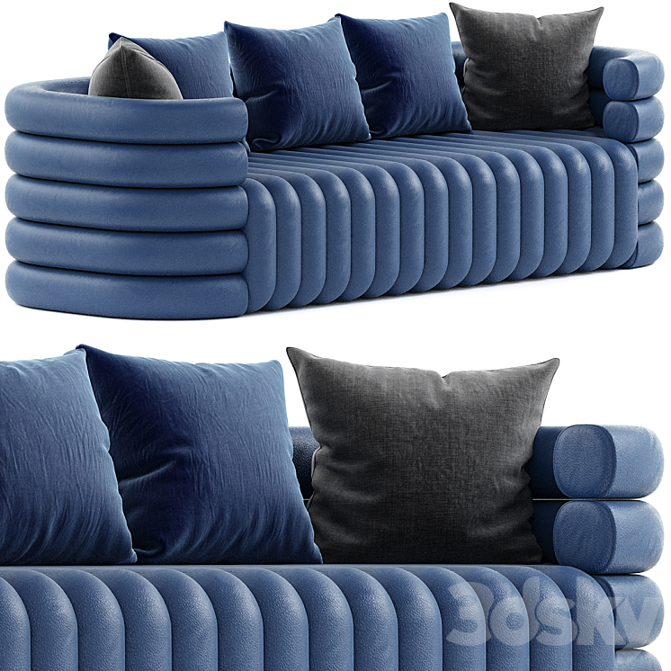 Sofa Moon couch by murrmurr 3DS Max Model - thumbnail 1