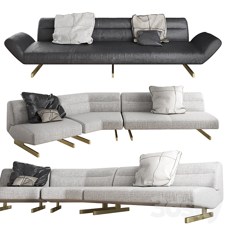 Sofa Nash 3DS Max Model - thumbnail 1