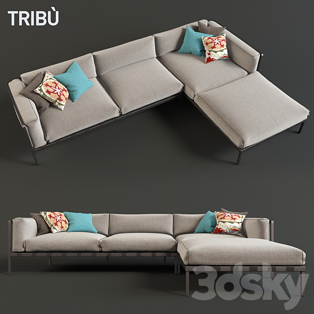 Sofa NATAL ALU SOFA 3DSMax File - thumbnail 1