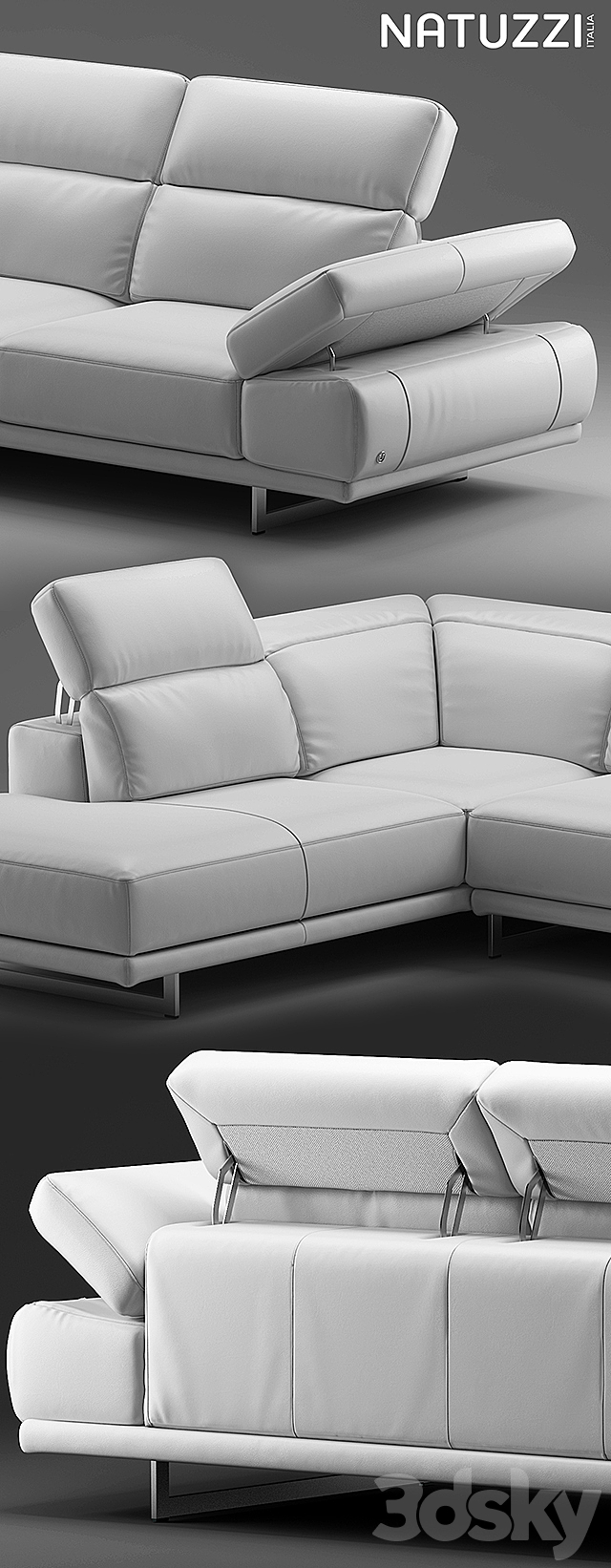 Sofa Natuzzi Borghese 3DSMax File - thumbnail 2