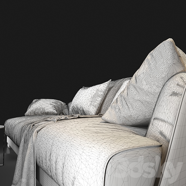 Sofa natuzzi Don Giovanni 2906 3DSMax File - thumbnail 3