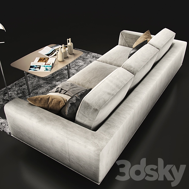 Sofa natuzzi Gio 2912 3DSMax File - thumbnail 2