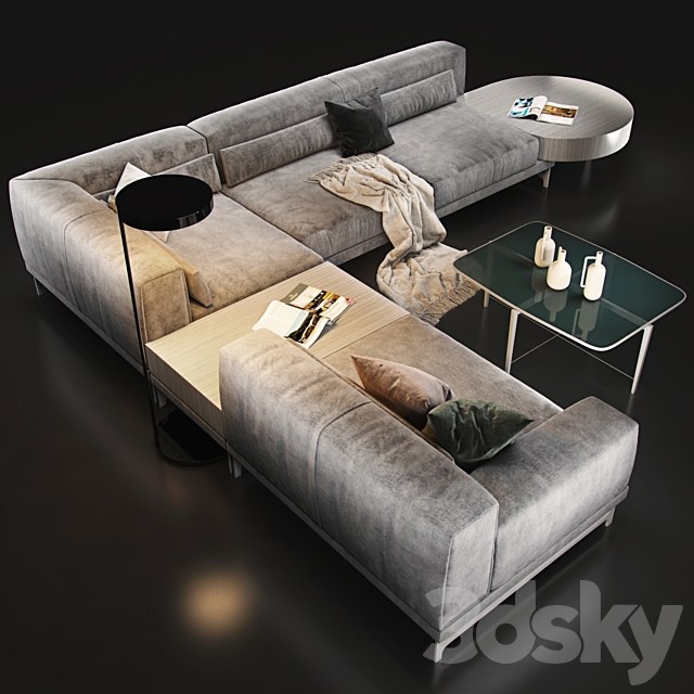 Sofa Natuzzi Ido 2994 3DSMax File - thumbnail 2