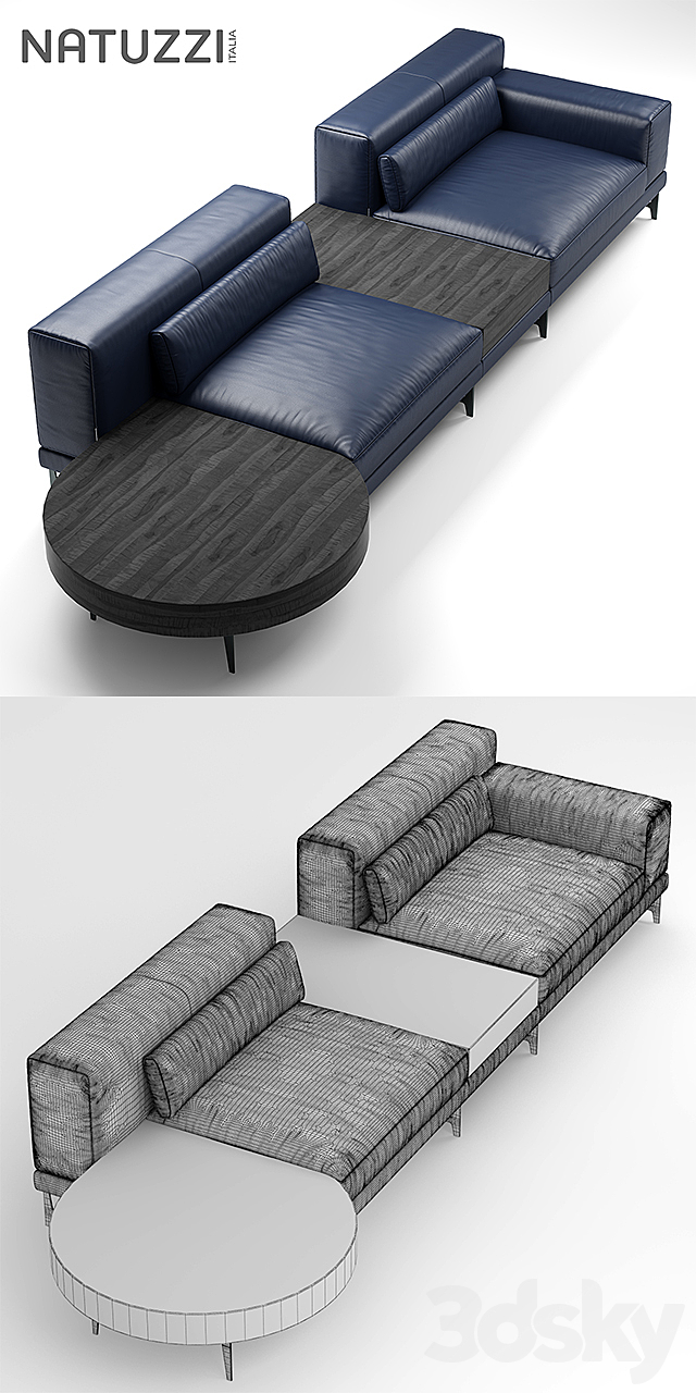 Sofa natuzzi ido 3DSMax File - thumbnail 3