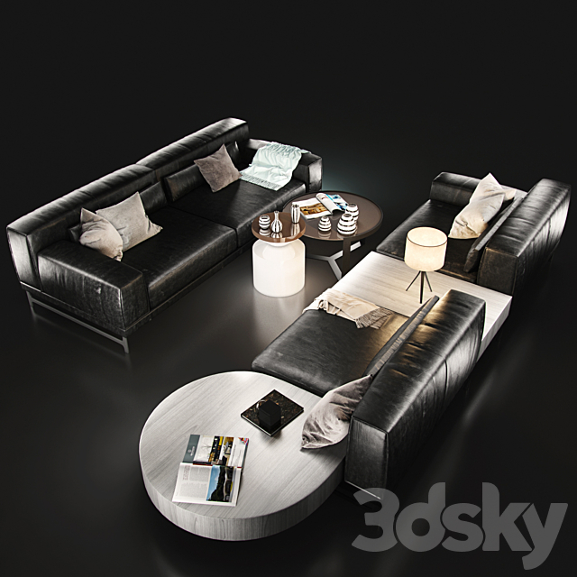 Sofa Natuzzi Ido 3DSMax File - thumbnail 2