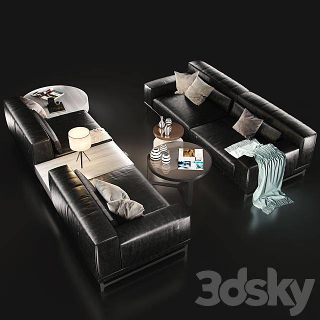 Sofa Natuzzi Ido 3DSMax File - thumbnail 3