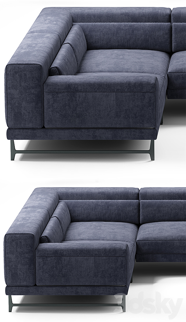 Sofa natuzzi ido 3DSMax File - thumbnail 2