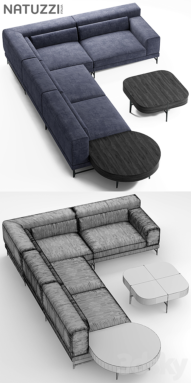 Sofa natuzzi ido 3DSMax File - thumbnail 3