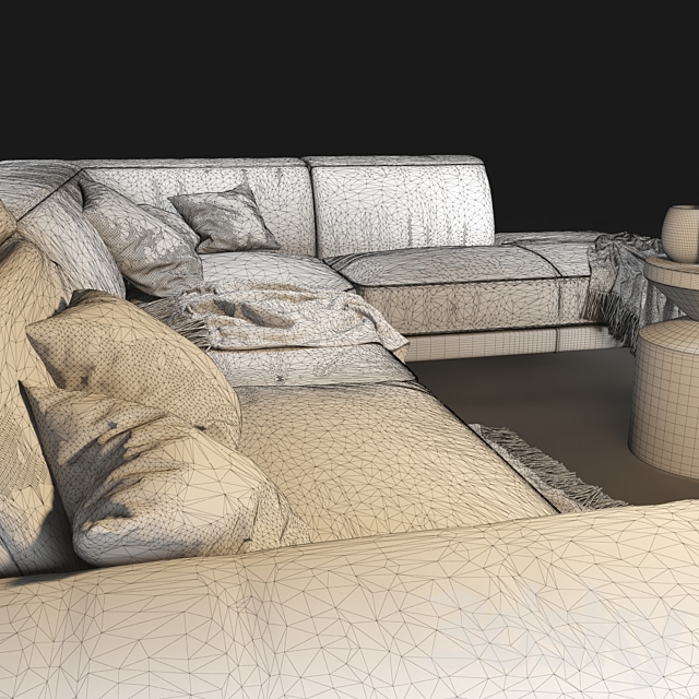 Sofa Natuzzi Italo 2983 3DSMax File - thumbnail 3